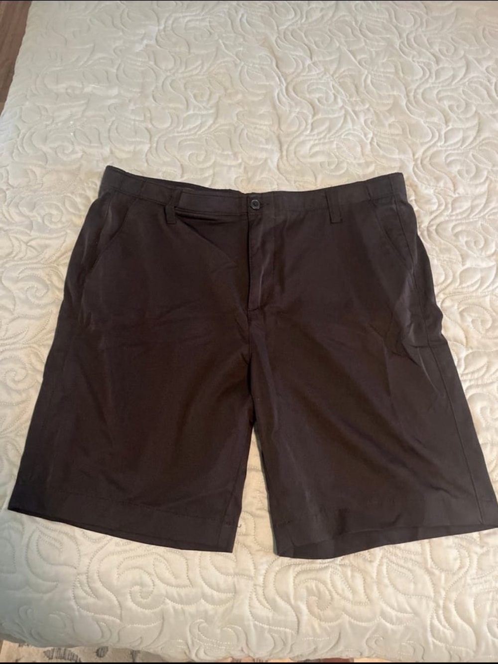Men's Athletic Black Golf Performance Shorts